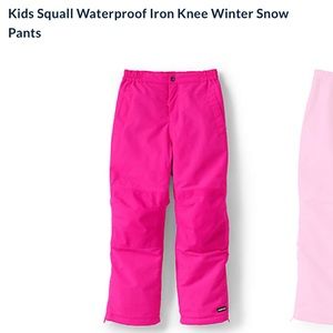 Girls Lands End Snow Pants Size 10+